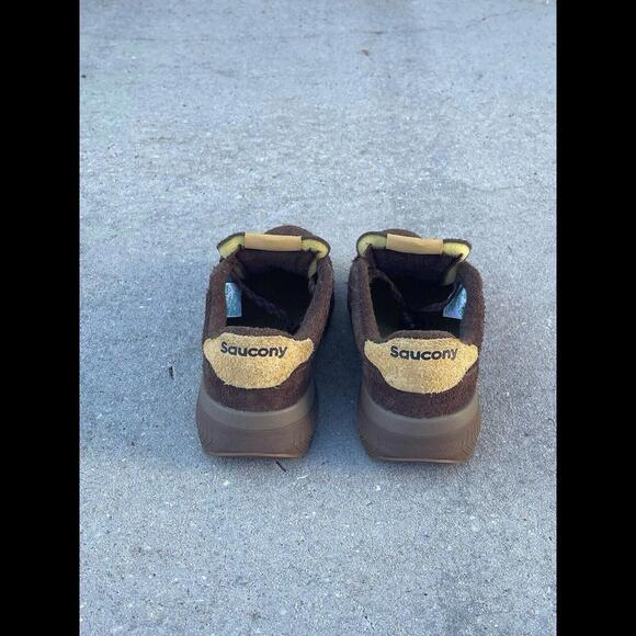 Saucony Jazz NXT x Universal Works Brown Mens Sz 8 FLAWLESS - Picture 4 of 7